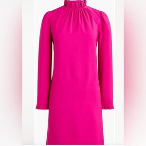 J Crew Factory shift dress ruffled collar size 2 nwt